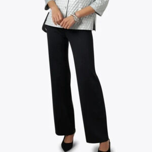 Equestrian Designs Black Ribbed Pull on Straight Leg Pant Size P/XS